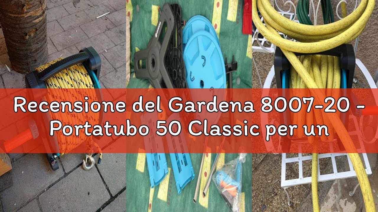 Recensione del Gardena 8007-20 - Portatubo 50 Classic per un Massimo di 50 m di Tubo Ø int. 13 mm (1