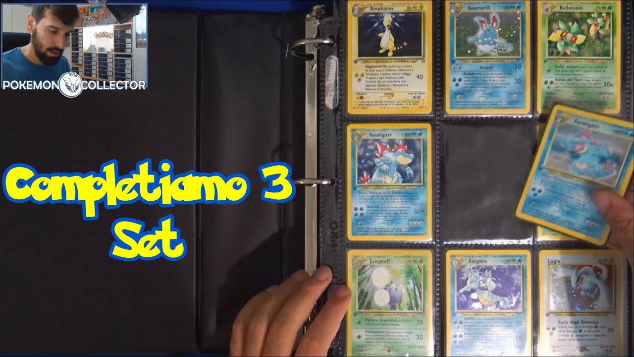 COMPLETIAMO 3 SET! Neo Destiny e Neo Genesis 1a Ed, Glaciazione Plasma - Sistemazione Carte Pokemon