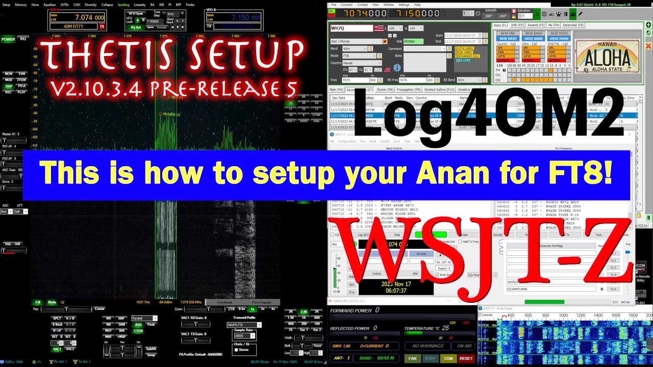 How to Setup FT8 for the Anan | Free Com0Com | Thetis | Log4OM2 | WSJT-X  | VoiceMeeter Banana