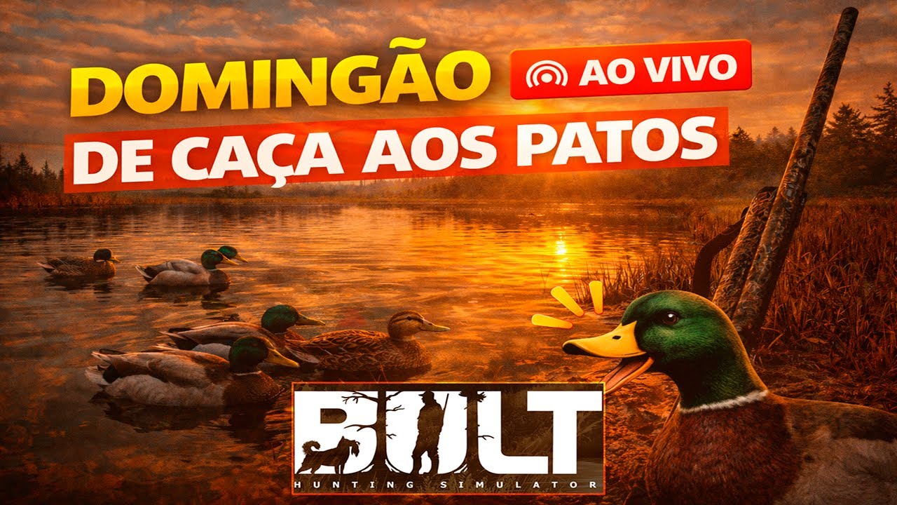 DOMINGÃO DE CAÇA AOS PATOS 🦆🔥 | AO VIVO no Bult Hunting Simulator