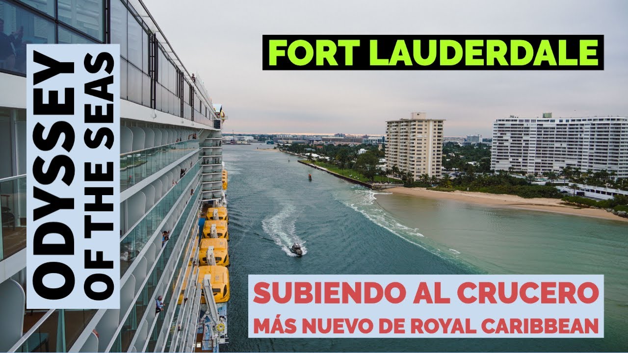 Crucero más moderno de Royal Caribbean: así subimos al Odyssey of the seas en Fort Lauderdale