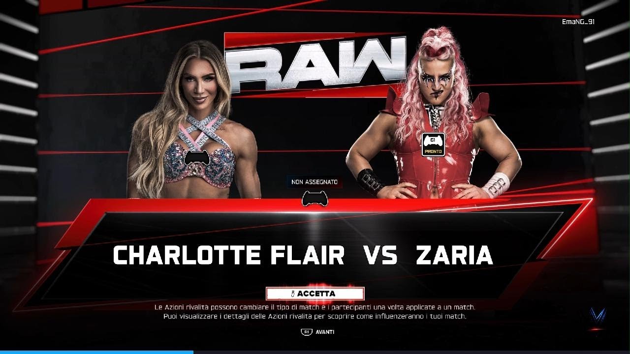 WWE 2K26 - Charlotte Flair vs Zaria - Universe Mode