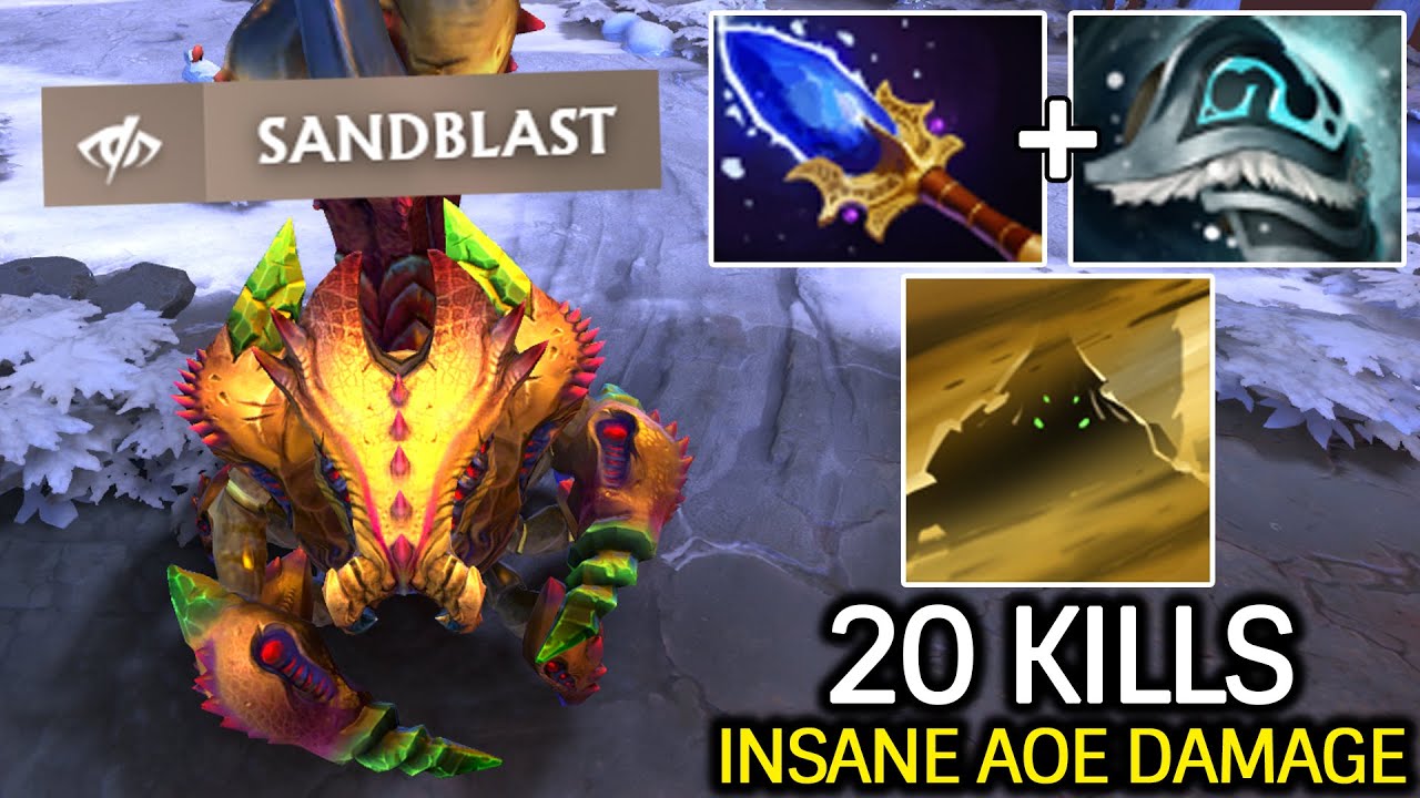 NothingToSay Sand King – Insane AOE Damage Build Dota 2