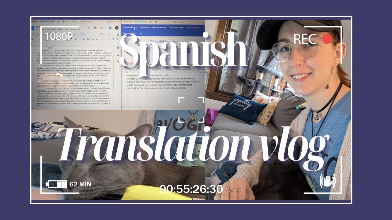 Spanish Translation Vlog | Completely in Spanish ft. Language Cat