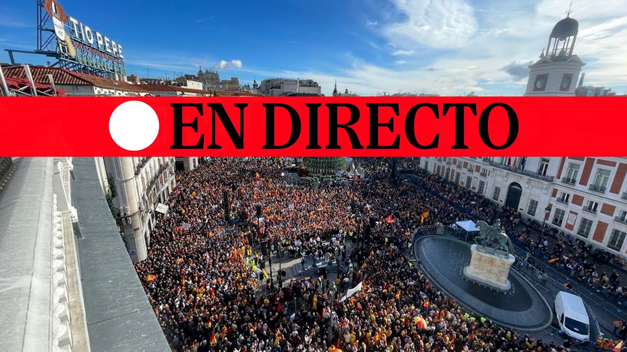 🔴 DIRECTO MADRID | Masiva concentración contra la amnistía