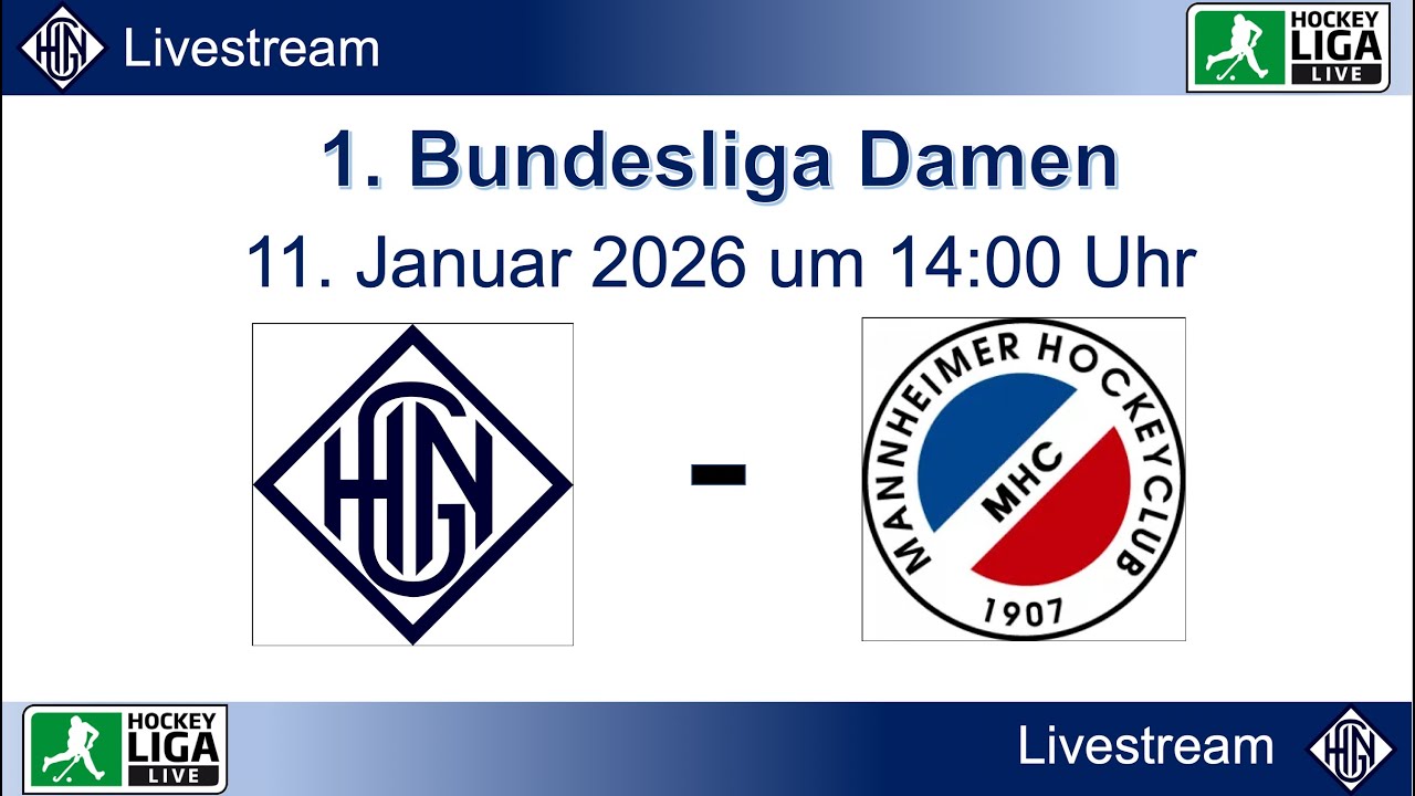 HGN.Live - HGN vs. MHC - 1. Bundesliga Damen - 11.01.2026 - 14:00 Uhr