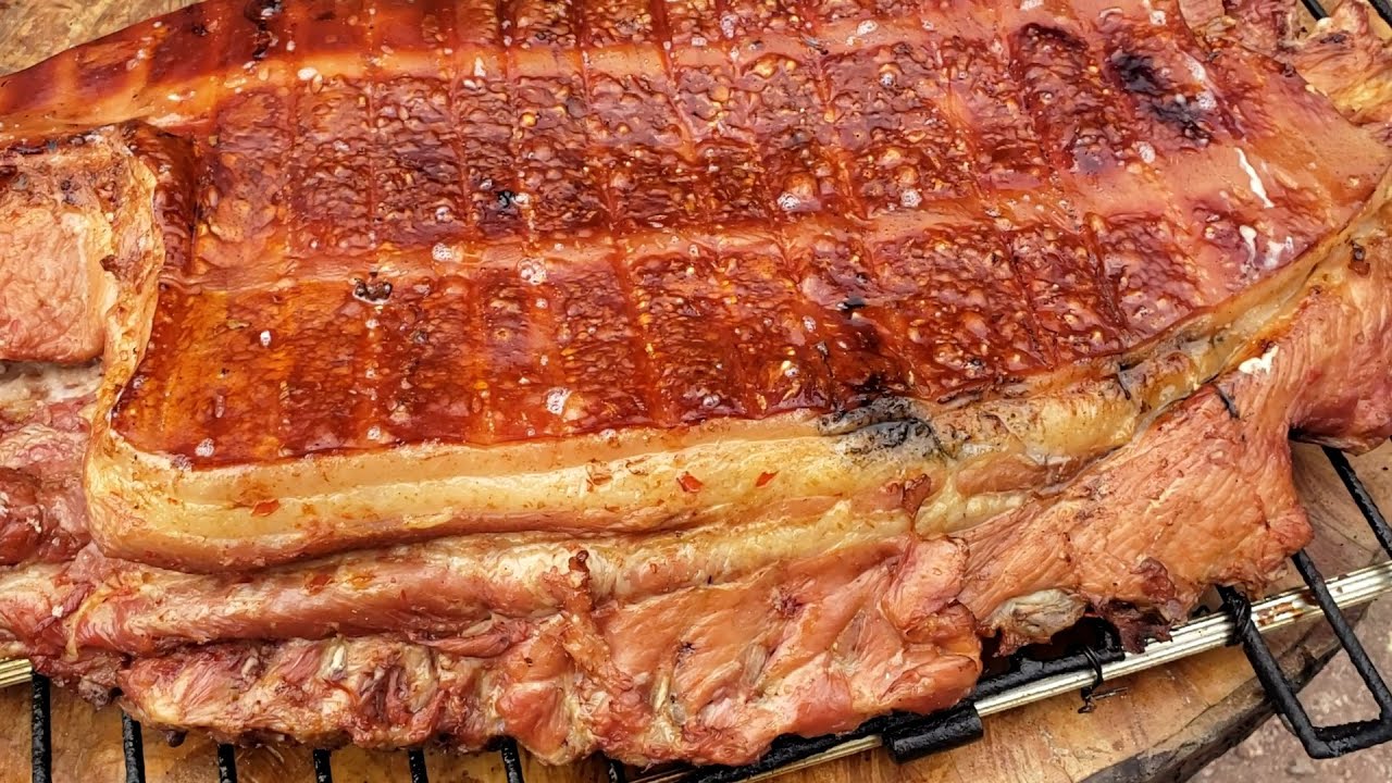 Costilla de cerdo a la brasa