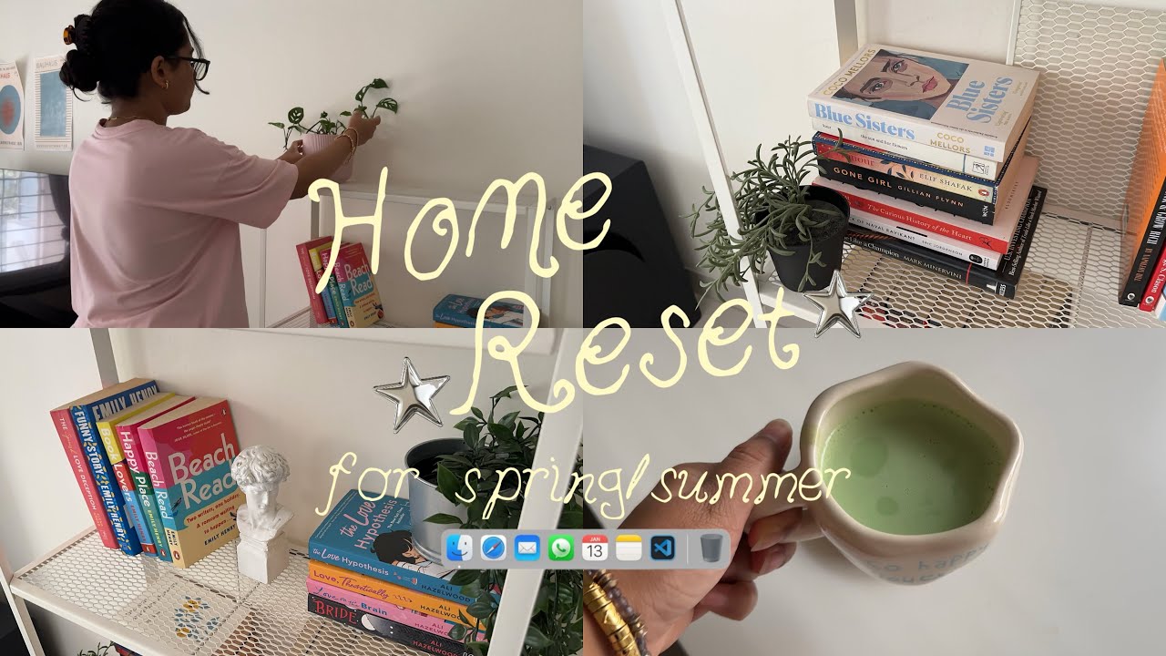 Весенне-летнее обновление дома 🧺Уборка, организация книжных полок, цели по летнему чтению и приго...