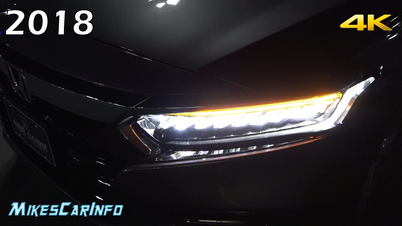 👉 НОЧЬЮ: Honda Accord 2018 года — обзор внутреннего и внешнего освещения + ночное вождение