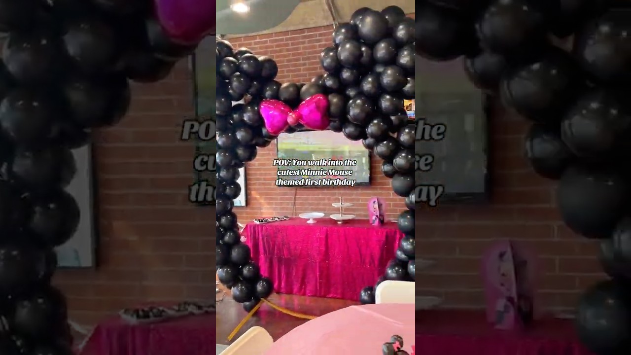 Minnie Mouse Party Ideas + Setup | DIY First Birthday Party Decor 💖