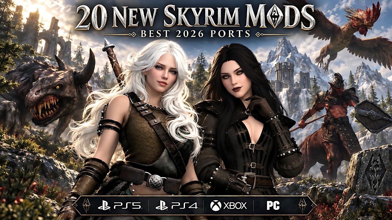 20 NEW Skyrim Mods You NEED to Try in 2026! | PS5 &bull; PS4 &bull; Xbox &bull; PC