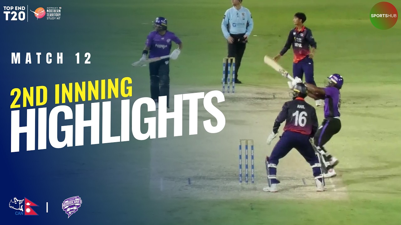 2nd Innings Highlights | Nepal vs Hurricanes | Match 12 | Top End T20 2026 | ZP1J