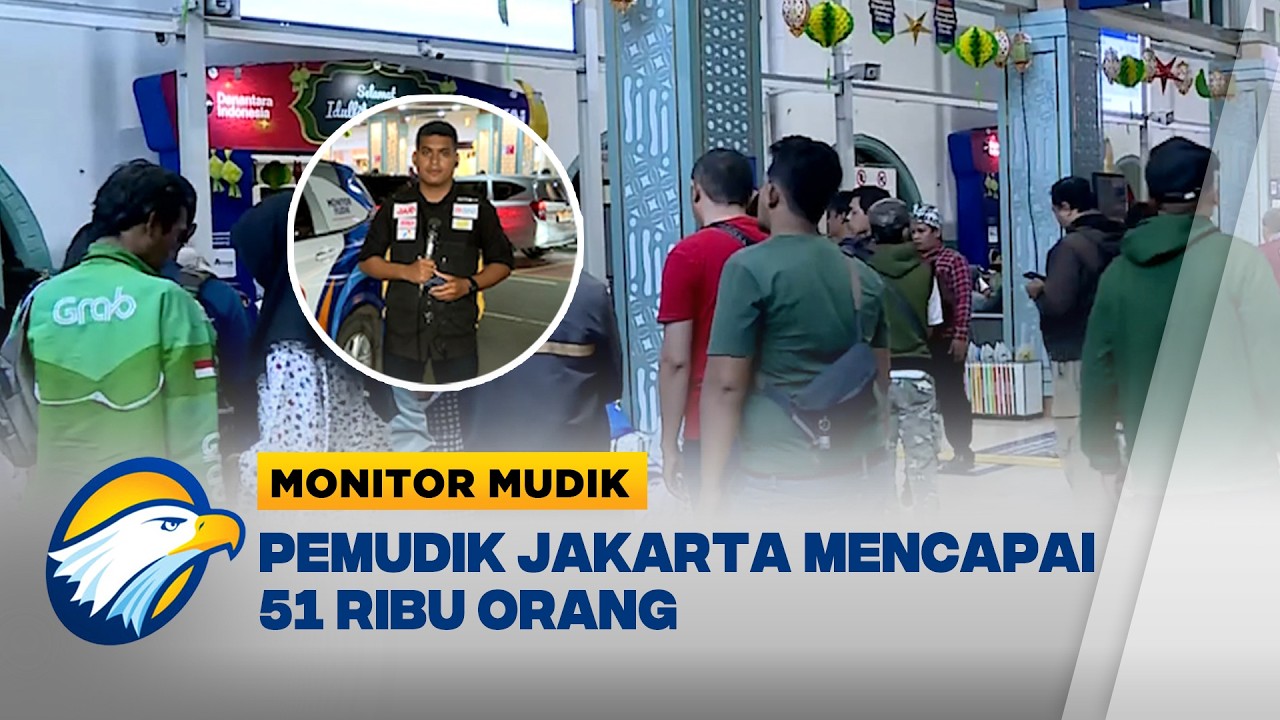 Monitor Mudik - Pemudik Jakarta Penuhi Stasiun Pasar Senen