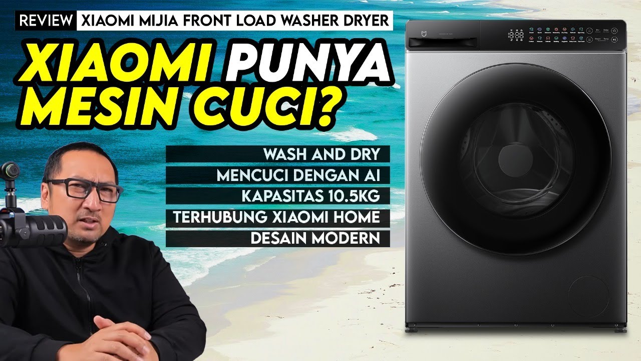 Mesin Cuci + Pengering dengan AI: Review Xiaomi Mijia Front Load Washer Dryer