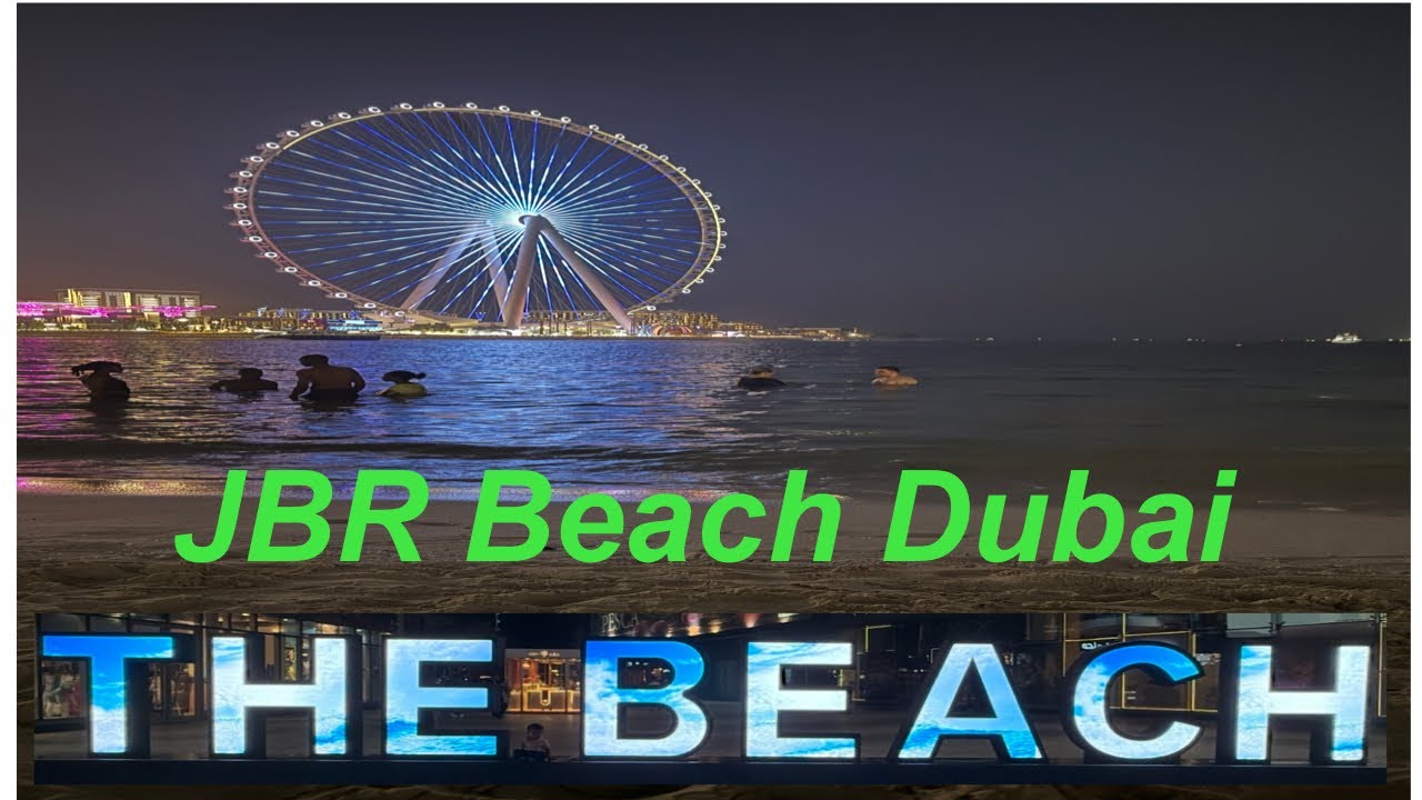 Having good time at JBR beach Dubai 
