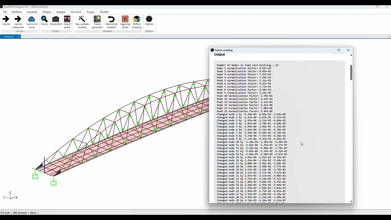 Applicazione di imperfezioni da analisi LBA (Linear Buckling) in NextFEM Designer