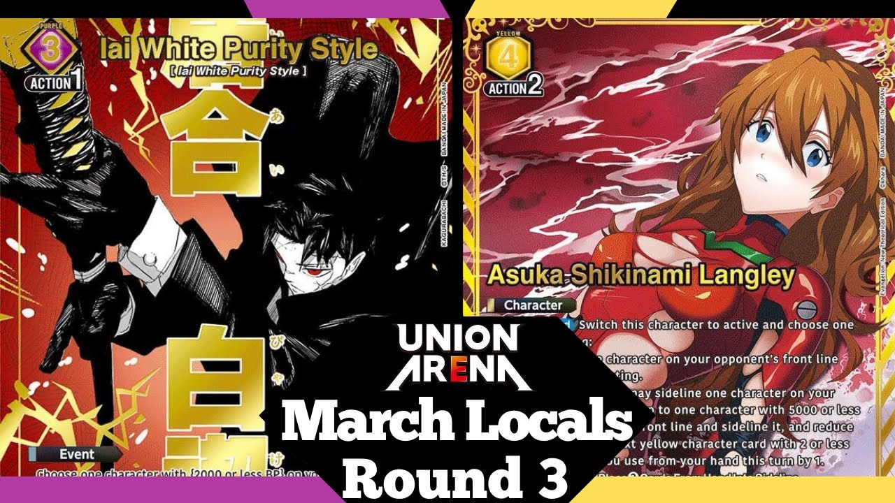 Purple Chihiro vs Yellow Eva \ Union Arena / Round 3 Locals Live Gameplay 