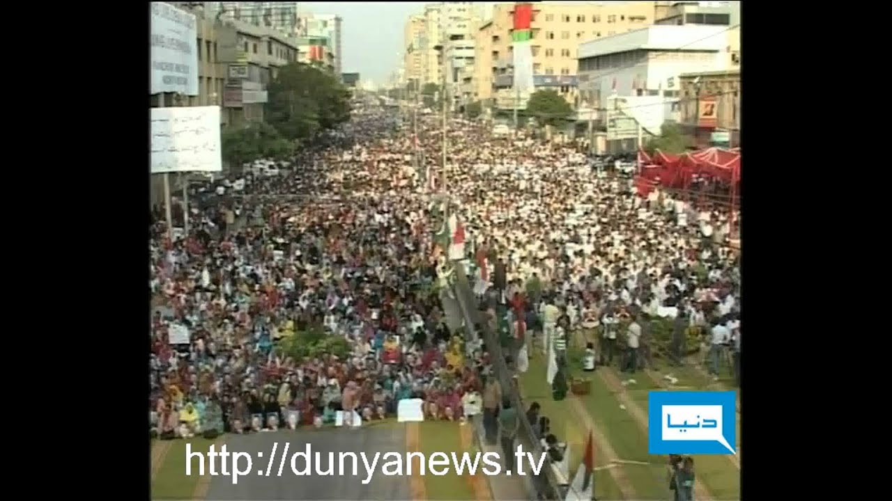 Dunya TV-30-10-2011-Altaf Hussain Speech in MQM Rally Karachi