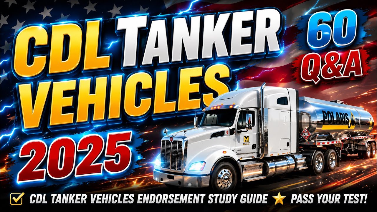 CDL Tanker Vehicles Mega Quiz 2025【60 Q/A with explanation】