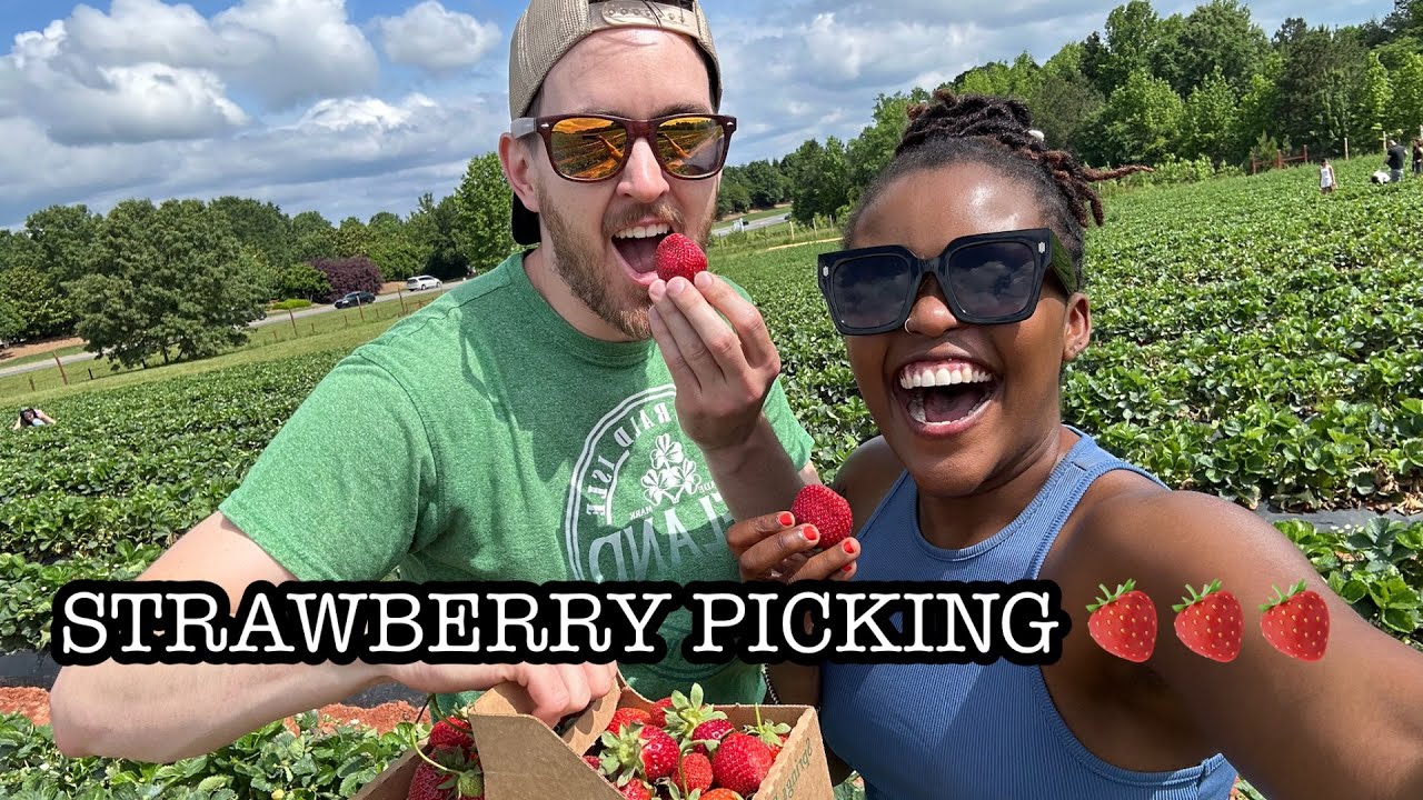 ПРОВЕДИТЕ ВЕЧЕР С НАМИ, СОБИРАЯ КЛУБНИКУ 🍓 || ВЕСНА ПРИШЛА🌸 || МЕЖРАСОВАЯ ПАРА 🇺🇸🇰🇪