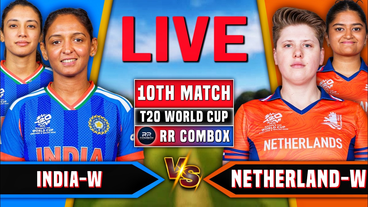 🔴Live: India W vs Netherlands W, 10th Match | Live Cricket Match Today | IND-w vs NED-W Live |