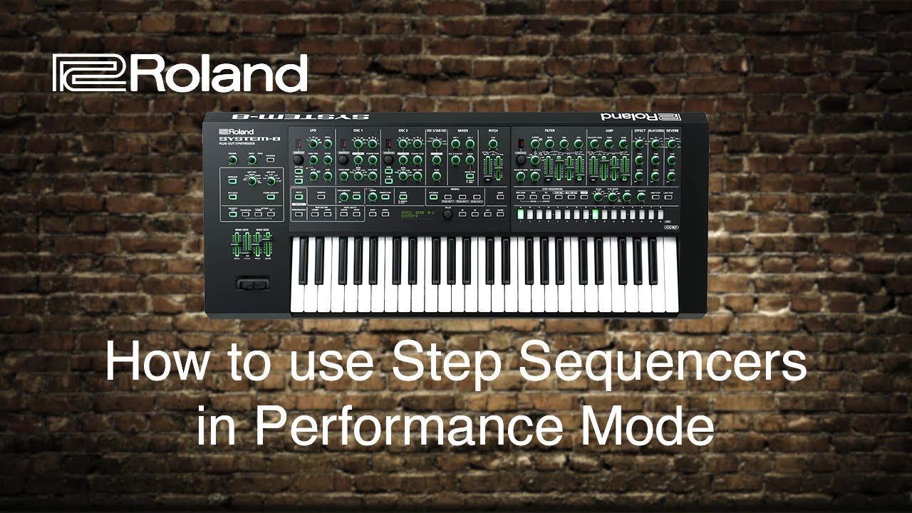 Roland System-8 - How to use Step Sequencer in Performance Mode