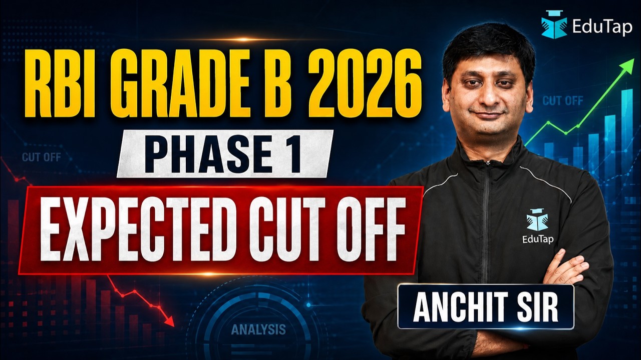 RBI Grade B 2026 Expected Cut Off Phase 1 | Safe Attempts Based on Difficulty Level