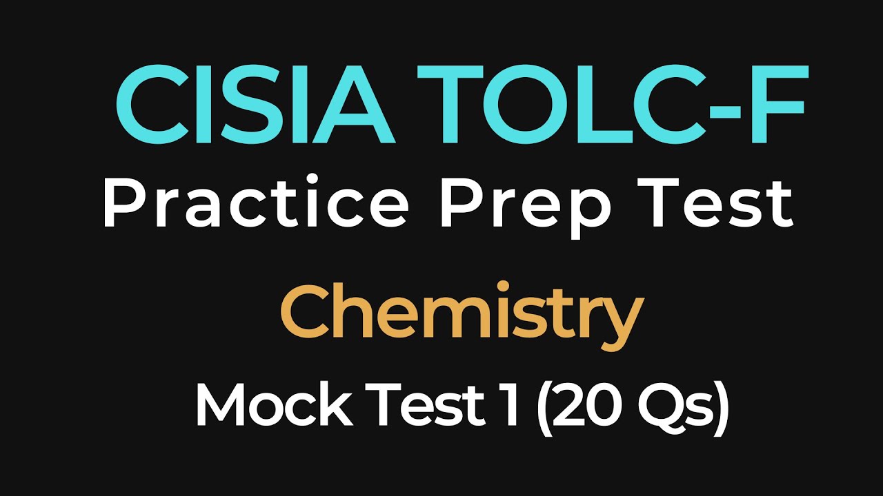 TOLC-F Chemistry Mock Test 1 – 20 Practice Questions with Answers