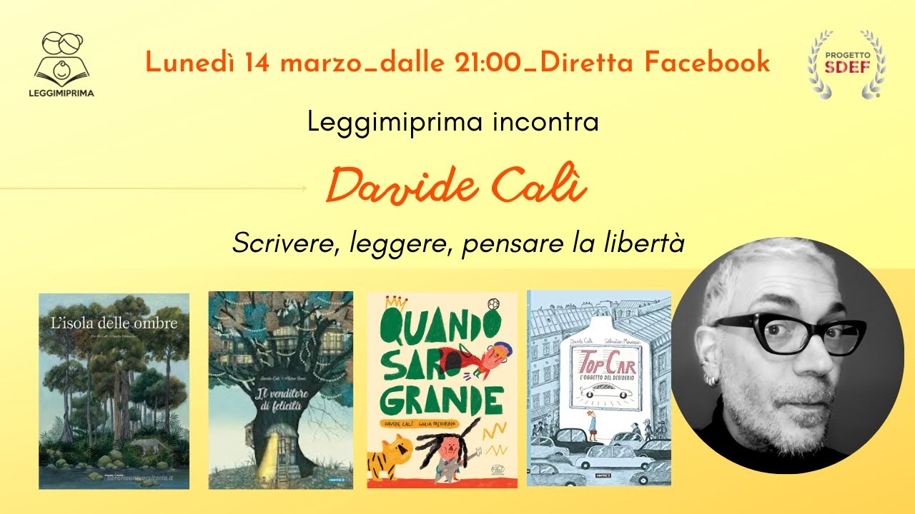 Leggimiprima incontra DAVIDE CALI'_ Diretta Facebook