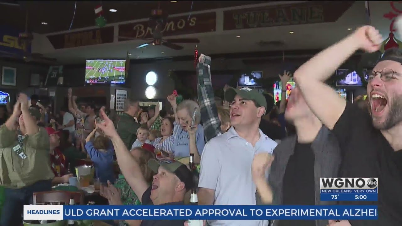 Tulane fans celebrate Cotton Bowl victory
