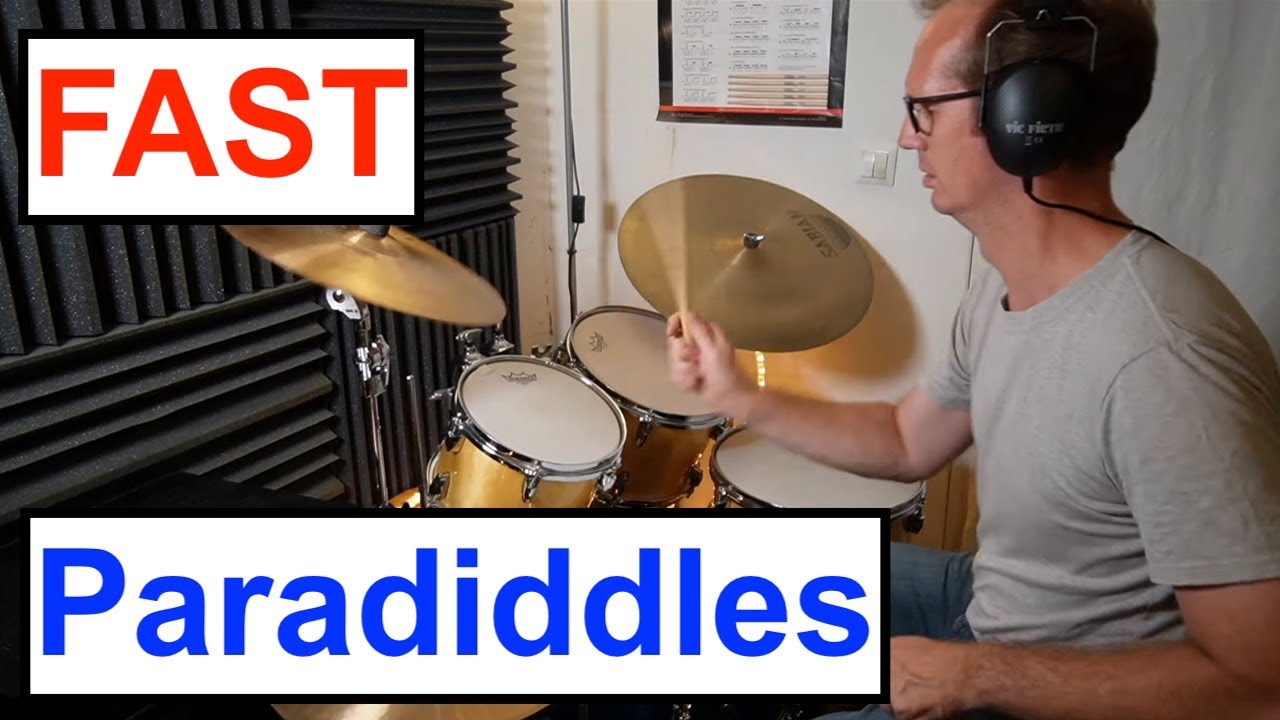 Drum Fills: How to practice and play fast paradiddles (single, double and triple) around the drumset