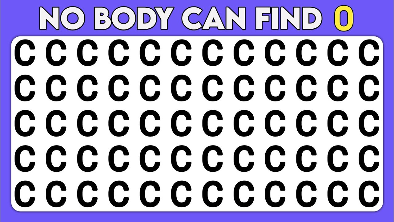 Find The Odd One Out - Number and Letter Genius Edition | Observation Skills Speed 