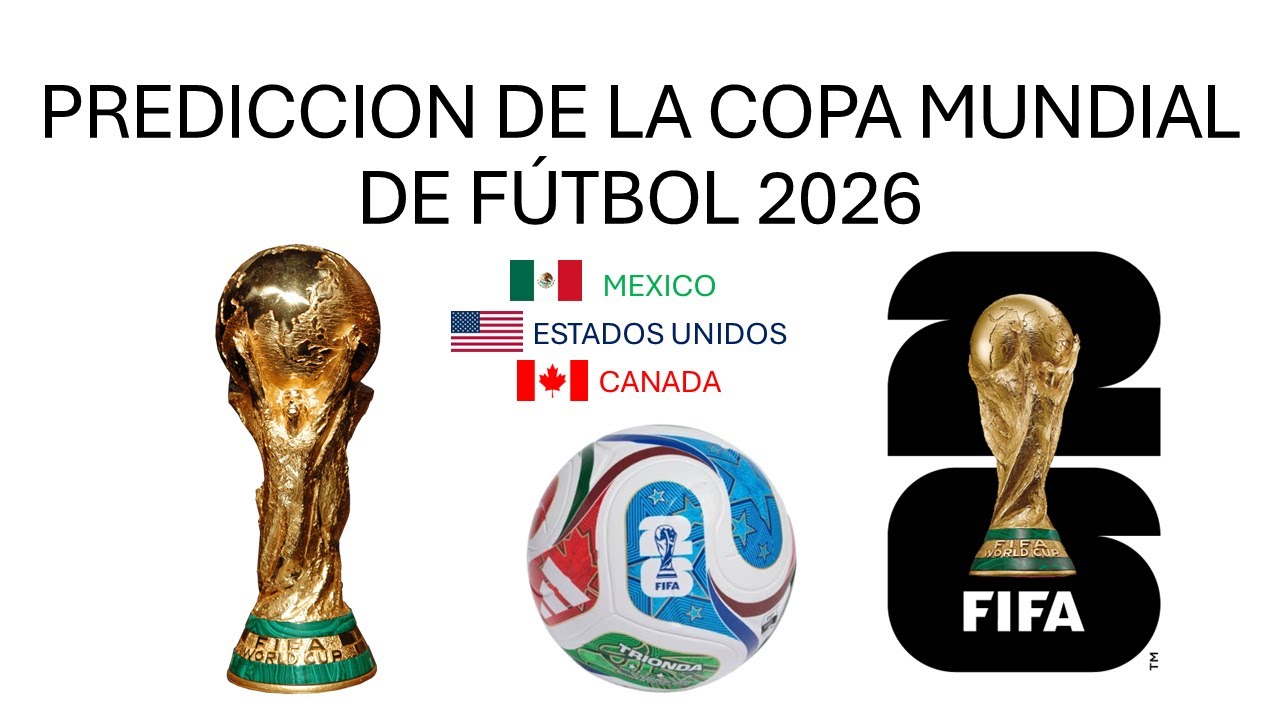 PREDICCIÓN DE LA COPA MUNDIAL DE LA FIFA (MEXICO/ESTADOS UNIDOS/CANADA) 2026