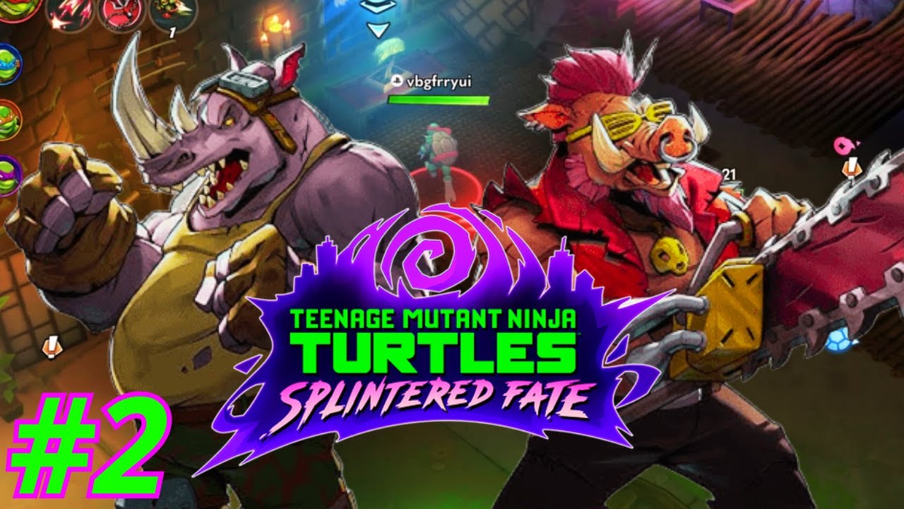 TARTARUGAS NINJAS O DESTINO DE SPLINTER PARTE 2 BEBOP E ROCKSTEADY DESTRUIÇÃO NA CIDADE