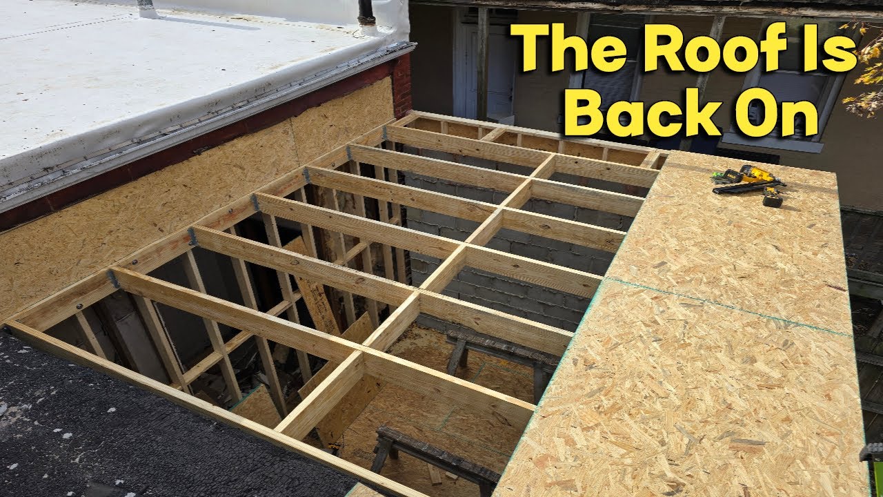 Framing Up The Roof | Collapsed Addition Rebuild Part 2 of 2