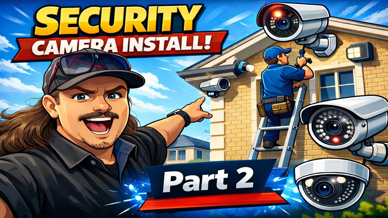 Security Camera Install 🎥🔧 Part 2 #SecurityCameras #CCTVInstallation #HomeSecurity