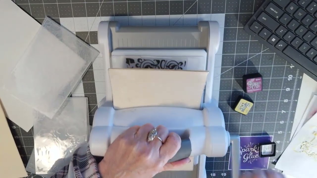3D Embossing Folders with Distress Ink
