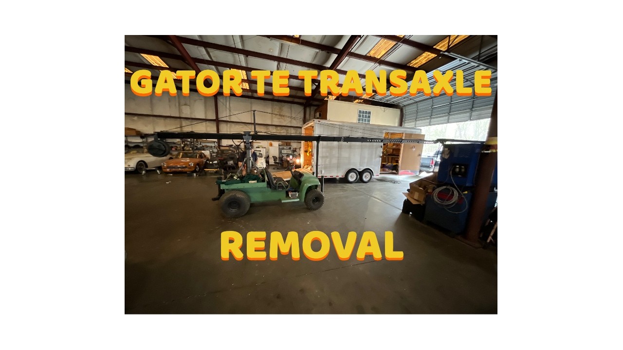 Motor/ Transaxle Removal on a 4x2 John Deere Gator TE.