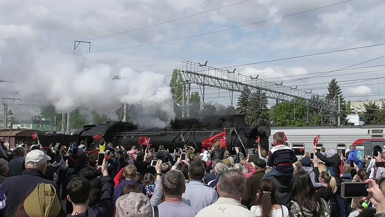Воинский эшелон на вокзале Саратова 6.05.19