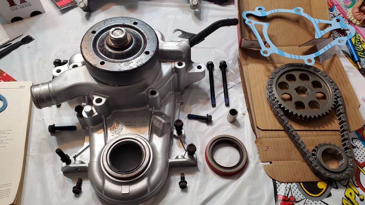 1997 Dodge Dakota 3.9 V6 Timing Chain / Water Pump Bolt Placement / Gasket & Torque Specs Video 4K