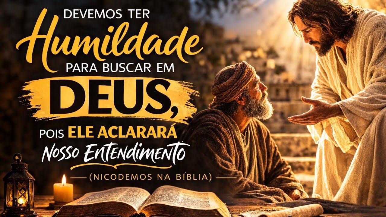 Devemos ter humildade para buscar em DEUS, pois ELE ACLARARÁ nosso entendimento. 