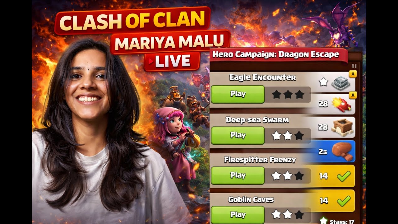 🔥 Will I Complete This Challenge? | Clash of Clans Live | Mariya Malu** 🎮