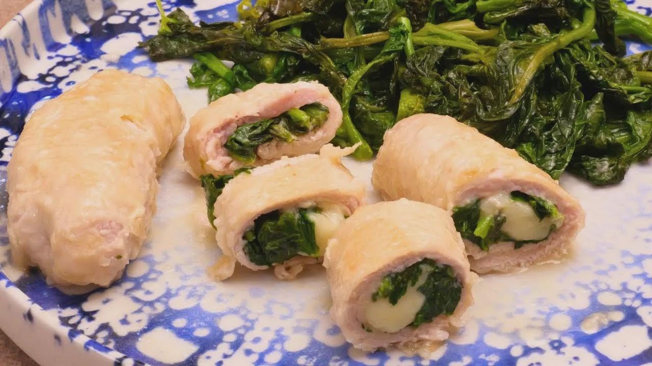 Rollitos de lomo rellenos de verduras y queso Auricchio