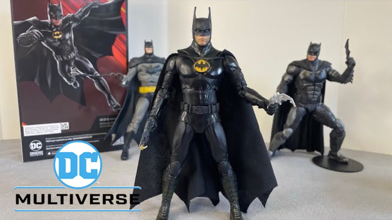 DC Multiverse Batman Michael Keaton figure review from The Flash movie McFarlane Toys