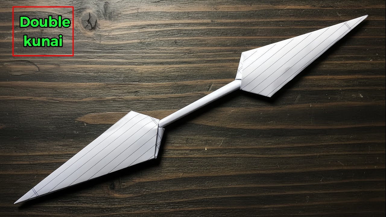 “Paper Double Kunai Knife ✂️ Easy & Cool Craft”
