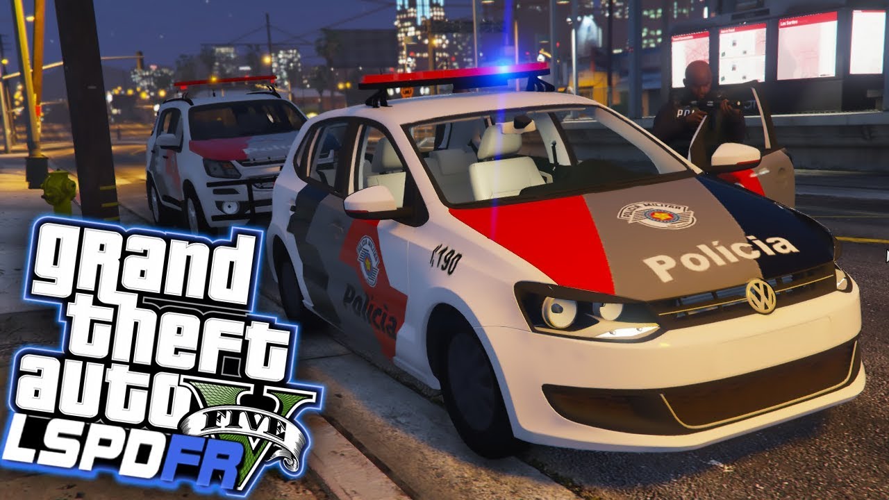 GTA V Rotina Policial - Parceiro pede apoio da guarnição PMESP Ep:258