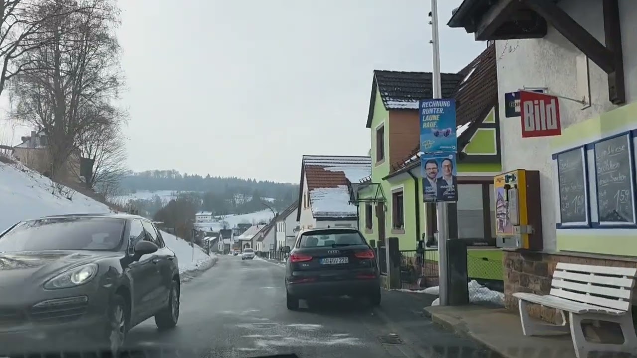 From Rothenbuch to the Weibersbrunn–Lichtenau–Rothenbuch junction / Aschaffenburg, Bayern, Germany,