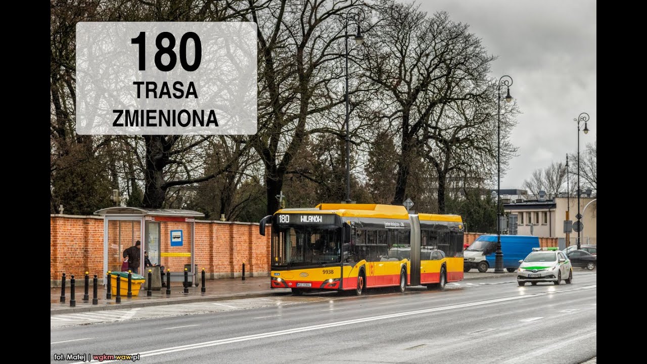 [180] Autobusem po Warszawie: Wilanów - Chomiczówka (1 sierpnia: objazdy, manifestacje, godzina 