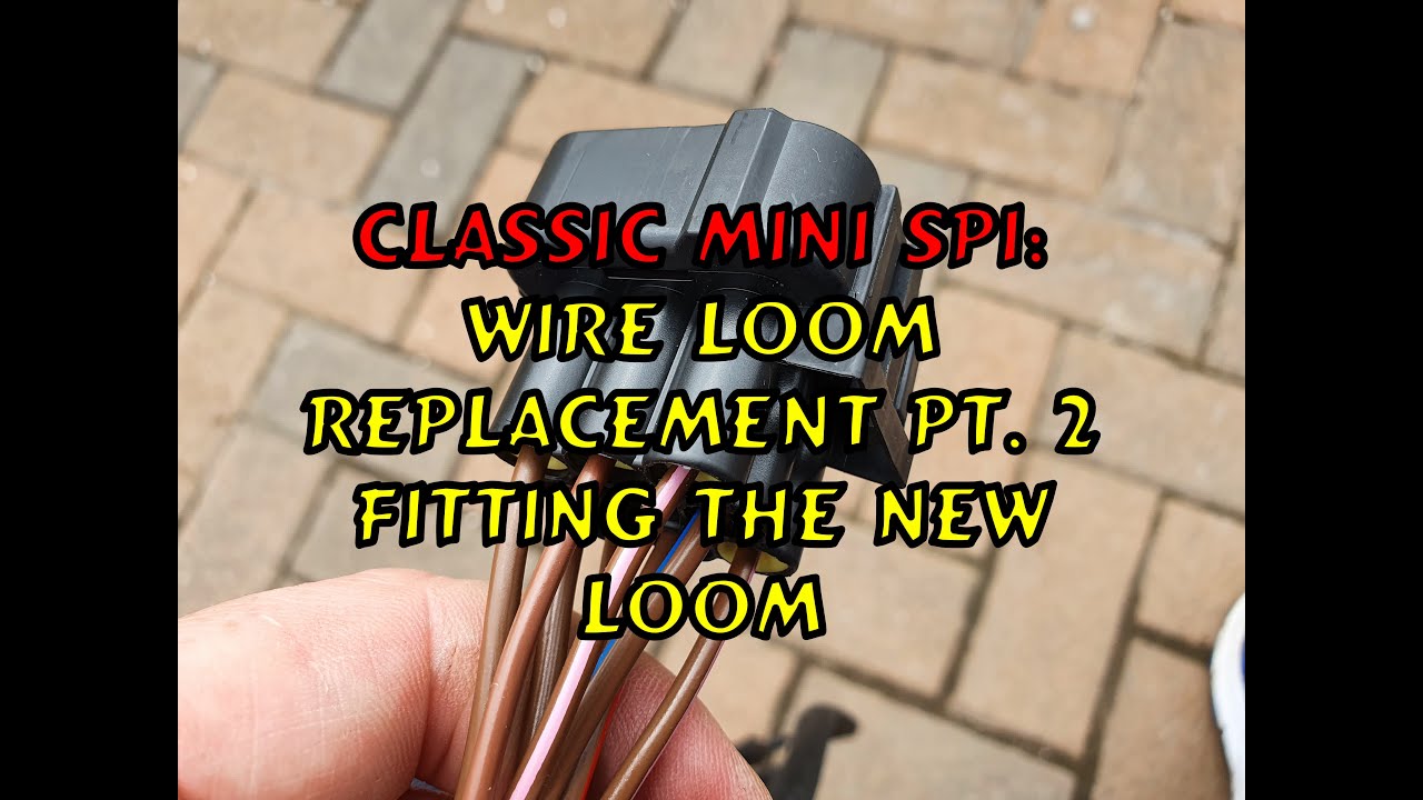 Classic Mini SPI: Wire Loom Replacement Pt. 2, Fitting The New Loom