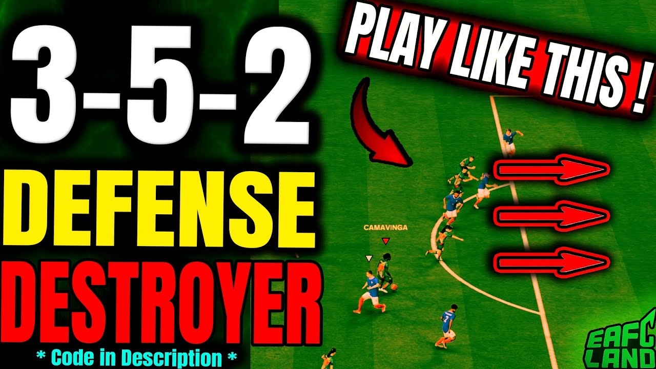 3-5-2 DEFENSE DESTROYER 🔥 Post Patch META Custom Tactics | FC 26 Ultimate Team